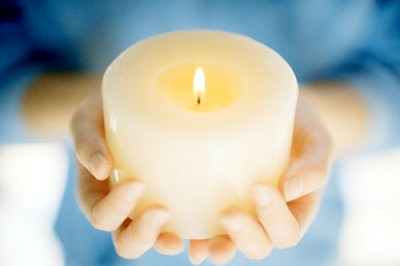 candel for a civil funeral